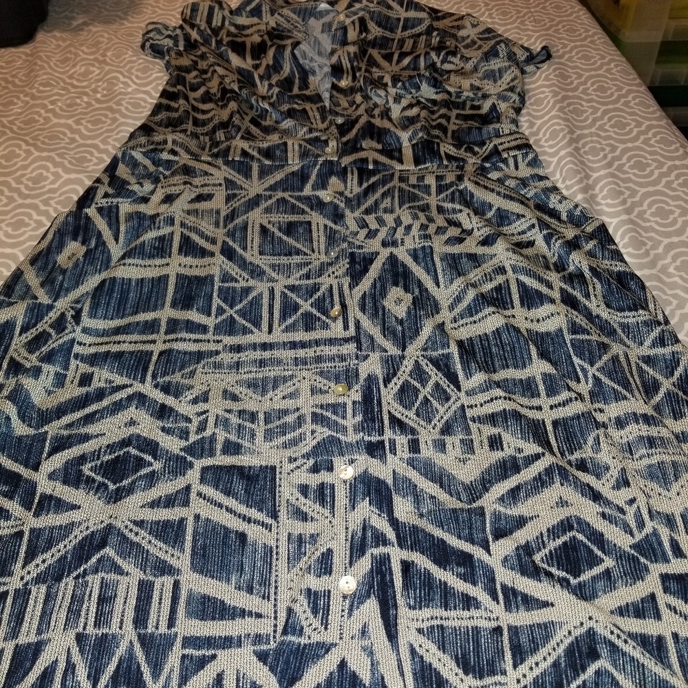 North style sz 18 plus dress, buttons down NWT